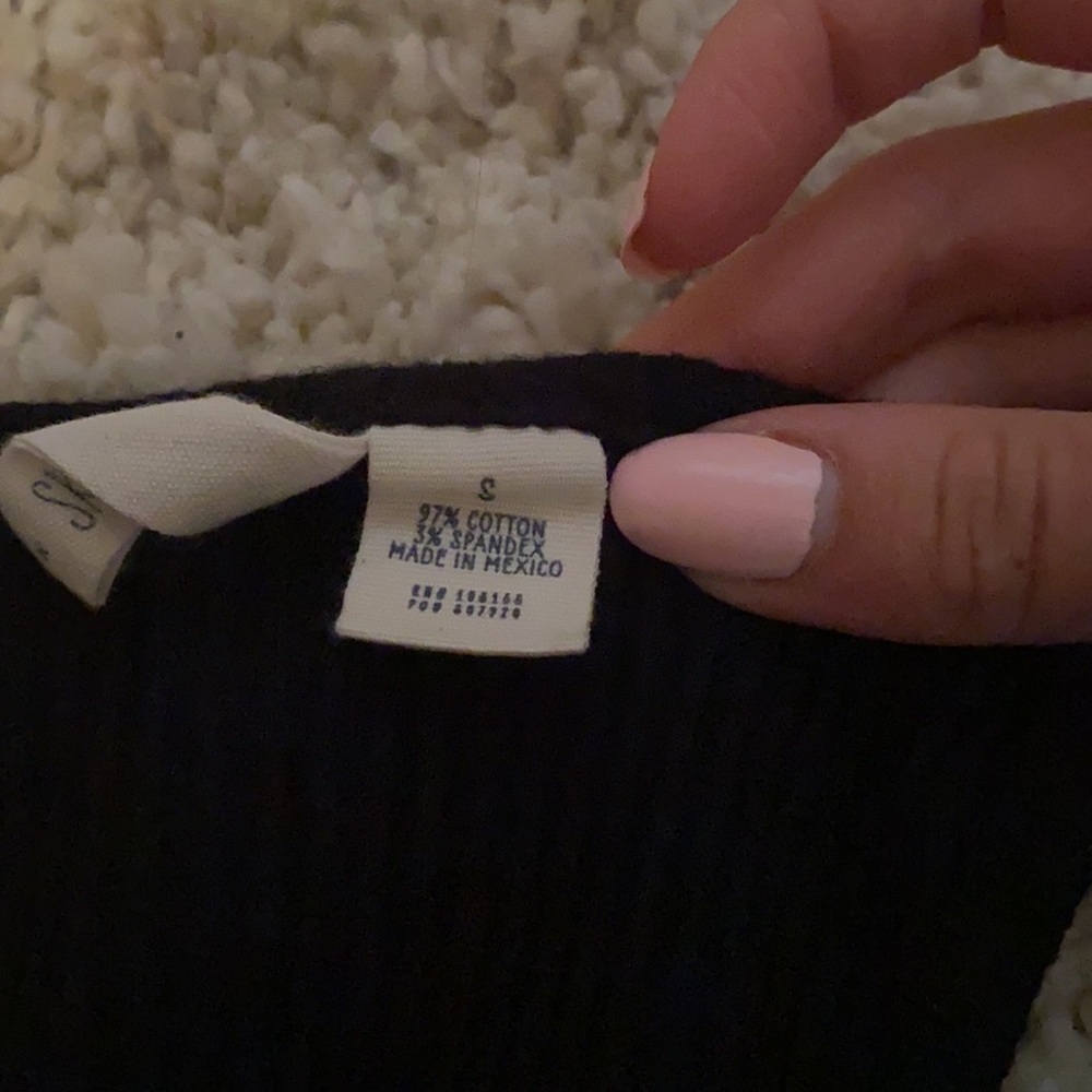 Black Ribbed Racerback Bodysuit - Picture 4 of 6